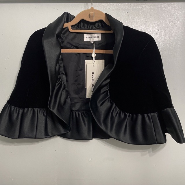 HANAE MORI - ハナエモリ ベロア ドレスケープ サイズ38 M 新品 HANAE MORI - ハナエモリ ベロア ドレスケープ サイズ38 M 新品