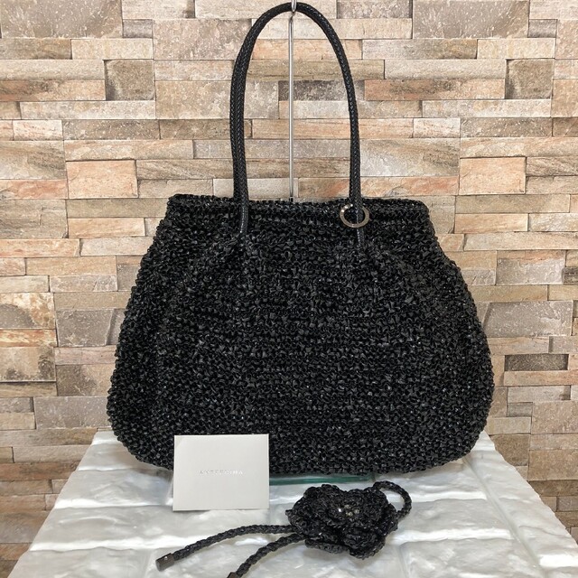 【美品】アンテプリマ ワイヤーバッグ チャーム付き ブラック 大きいサイズ | フリマアプリ ラクマ
