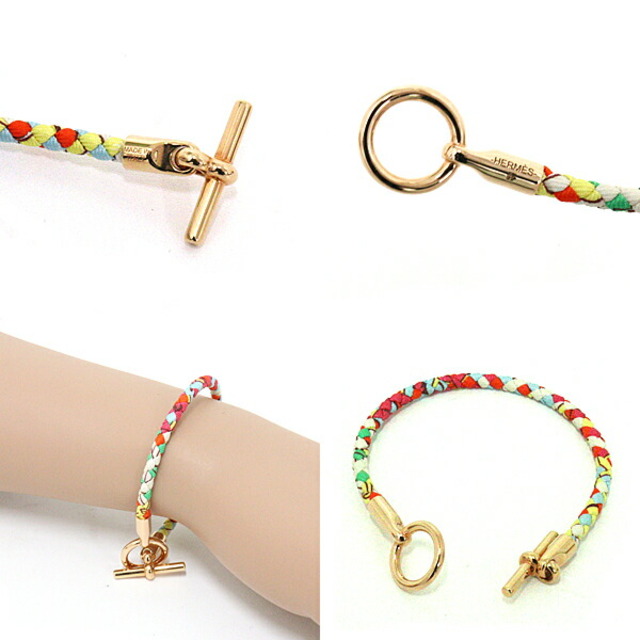 エルメス ブレスレット グレナン ゴールド/ゴールド金具 スイフト エルメス ブレスレット グレナン ゴールド/ゴールド金具 スイフト
