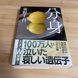 分身　東野圭吾　小説　ミリオン　医学　医療(その他)