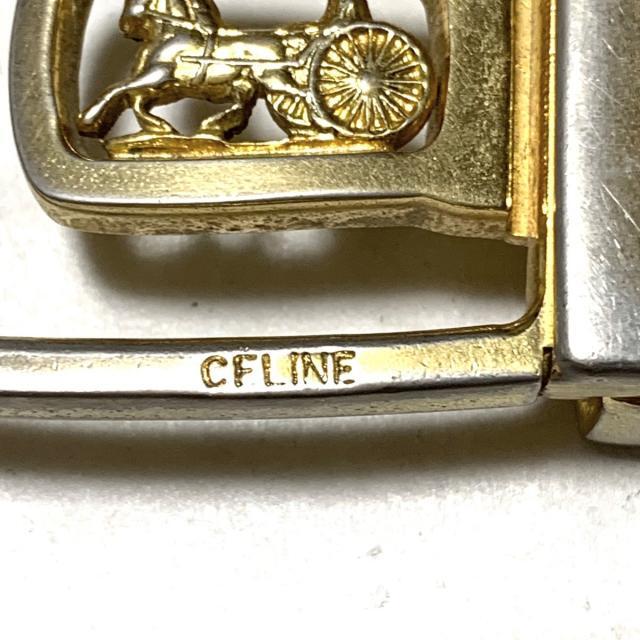 celine(セリーヌ)のCELINE(セリーヌ) ベルト - 黒×ゴールド レディースのファッション小物(ベルト)の商品写真