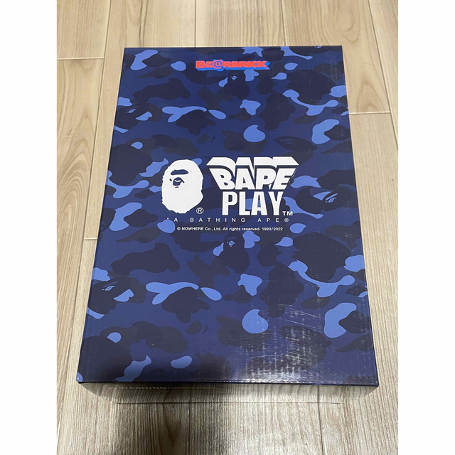 MEDICOM TOY(メディコムトイ)のBE@RBRICK BAPE CAMO TIGER 100％ 400％ BLUE エンタメ/ホビーのフィギュア(その他)の商品写真