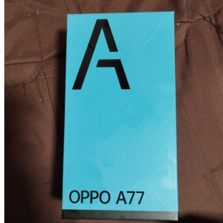 オッポ(OPPO)のOPPO A77 ブルー SIMフリー(スマートフォン本体)