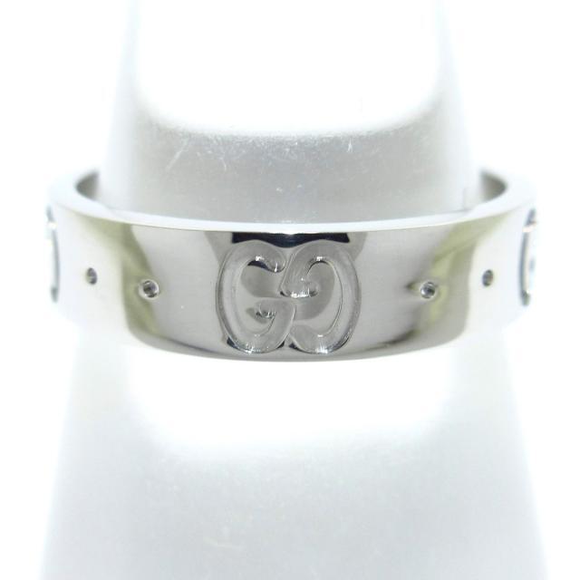 国内初の直営店 Gucci - K18WG アイコン 7美品 リング グッチ リング