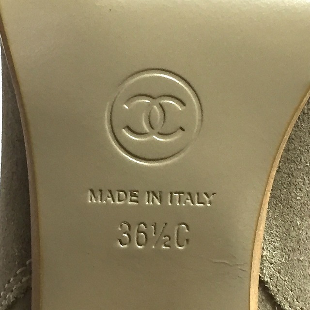 シャネル ロングブーツ 36 1/2 C -