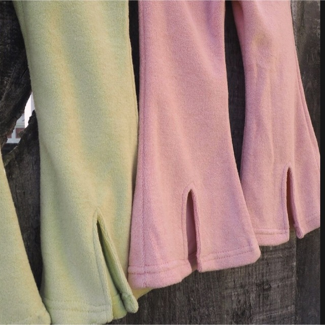 こども ビームス(コドモビームス)のbel & bow Terry Towel Flare Pant PINK キッズ/ベビー/マタニティのベビー服(~85cm)(パンツ)の商品写真