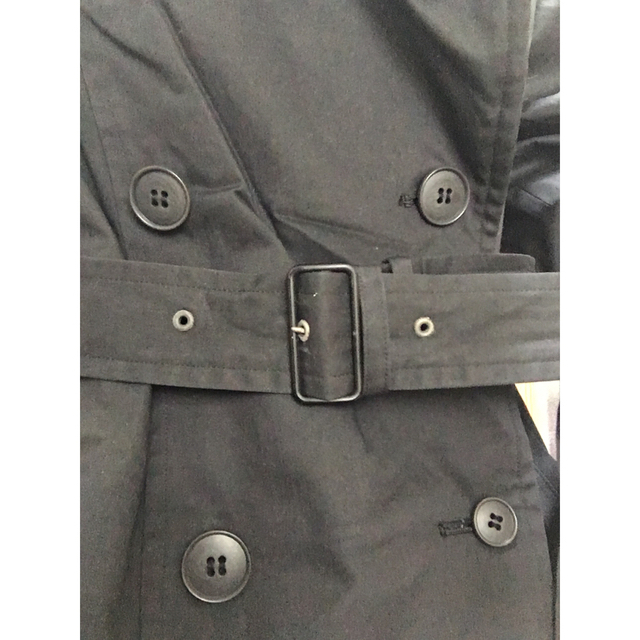 トレンチコート　コート　アウター　黒　ロングコート　オーバーサイズ