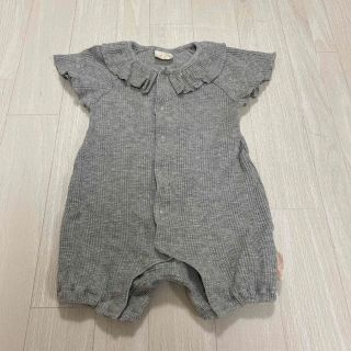 トイザラス(トイザらス)の【美品】FirstCloset フリル襟 半袖ロンパース(ロンパース)