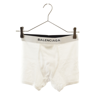 バレンシアガ(Balenciaga)のBALENCIAGA バレンシアガ ロゴ刺繍ボクサーパンツ 下着 ホワイト #2302(その他)