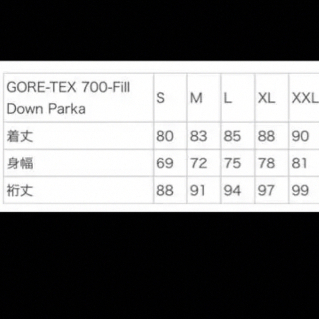 Supreme GORE-TEX 700Fill Down Parka Sサイズ