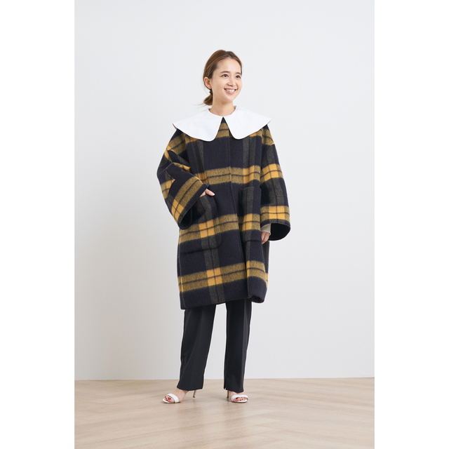 yori2022AW シャギーチェックコート 美品 | www.accentdental.com.au