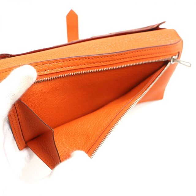 良品▽HERMES エルメス ベアンスフレ シェーブル シルバーHロゴ金具