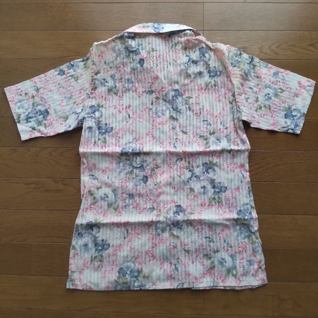 レトロ 綿100% 半袖ブラウス レディースのトップス(シャツ/ブラウス(半袖/袖なし))の商品写真