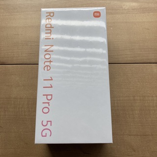 アンドロイド(ANDROID)の新品 Redmi Note 11 Pro 5G  ポーラーホワイト(スマートフォン本体)