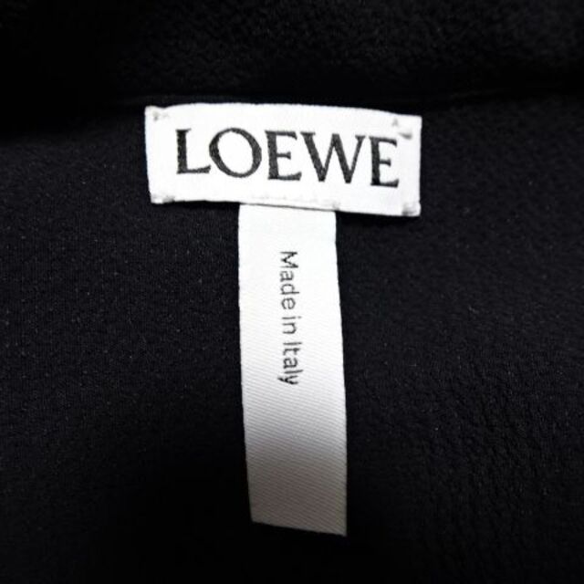 【美品】LOEWE　ロエベ　アシンメトリーブラウス　34　ブラック　リボン