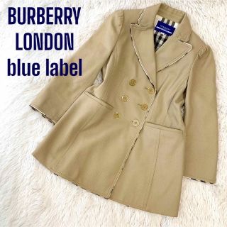 BURBERRY BLUE LABEL - バーバリーブルーレーベル フリル ウールコート