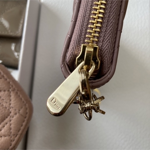 DIOR レディディオール コインケース ピオニーピンク