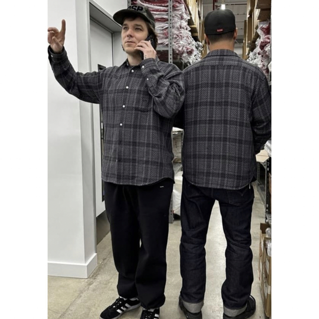 Supreme - supreme Basket Weave Plaid Shirt XL 23ssの通販 by Supreme - supreme Basket Weave Plaid Shirt XL 23ssの通販 by