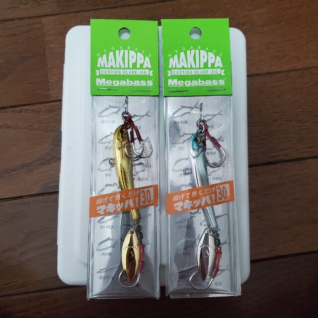 Megabass(メガバス)の新品未開封レア物☆メガバス マキッパ30g　オリカラ2個セット🎣 スポーツ/アウトドアのフィッシング(ルアー用品)の商品写真