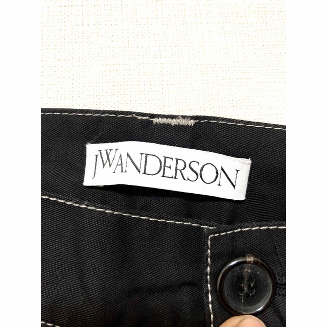 j w anderson アンダーソン 切り替え コーデュロイ チェック パンツ