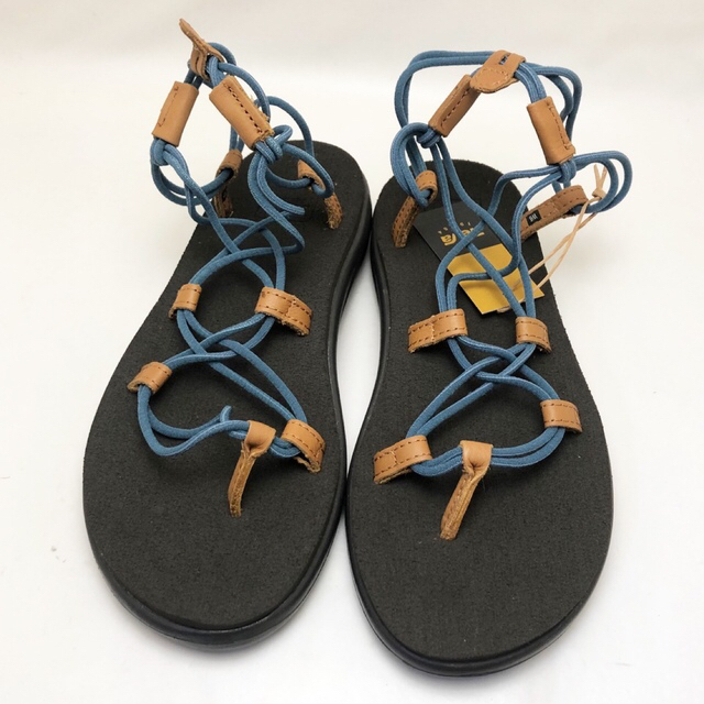 Teva(テバ)の新品 TEVA テバ レディース サンダル ブラック/ブルー 24.0cm レディースの靴/シューズ(サンダル)の商品写真