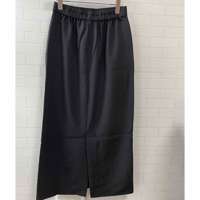 Re:EDIT(リエディ)のリエディ☆ カットツイル切り替えナロースカート☆新品　ブラック レディースのスカート(ロングスカート)の商品写真