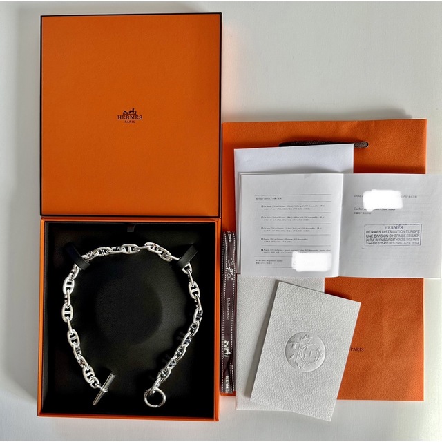 お得な情報満載 Hermes 確実正規品 【新品未使用】エルメスシェーヌダンクルGMネックレス - ブレスレット - dystopies.com