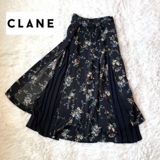 クラネ(CLANE)のmima様専用✨CLANE クラネ✨花柄刺繍 シフォンプリーツ重ねスカート(ロングスカート)