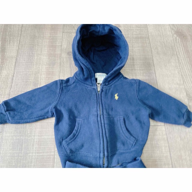 POLO RALPH LAUREN(ポロラルフローレン)のポロラルフローレン ベビー 3M パーカー ボトム 上下2点セット 新生児 キッズ/ベビー/マタニティのベビー服(~85cm)(トレーナー)の商品写真