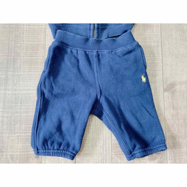 POLO RALPH LAUREN(ポロラルフローレン)のポロラルフローレン ベビー 3M パーカー ボトム 上下2点セット 新生児 キッズ/ベビー/マタニティのベビー服(~85cm)(トレーナー)の商品写真