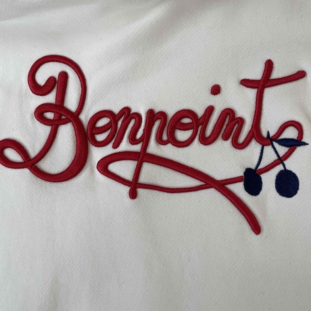 Bonpoint(ボンポワン)のBonpoint ボンポワン　ロゴパーカー　6歳 キッズ/ベビー/マタニティのキッズ服女の子用(90cm~)(Tシャツ/カットソー)の商品写真