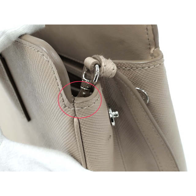 PRADA(プラダ)のPRADA 2WAY ショルダーバッグ サフィアーノ レザー ベージュ レディースのバッグ(その他)の商品写真