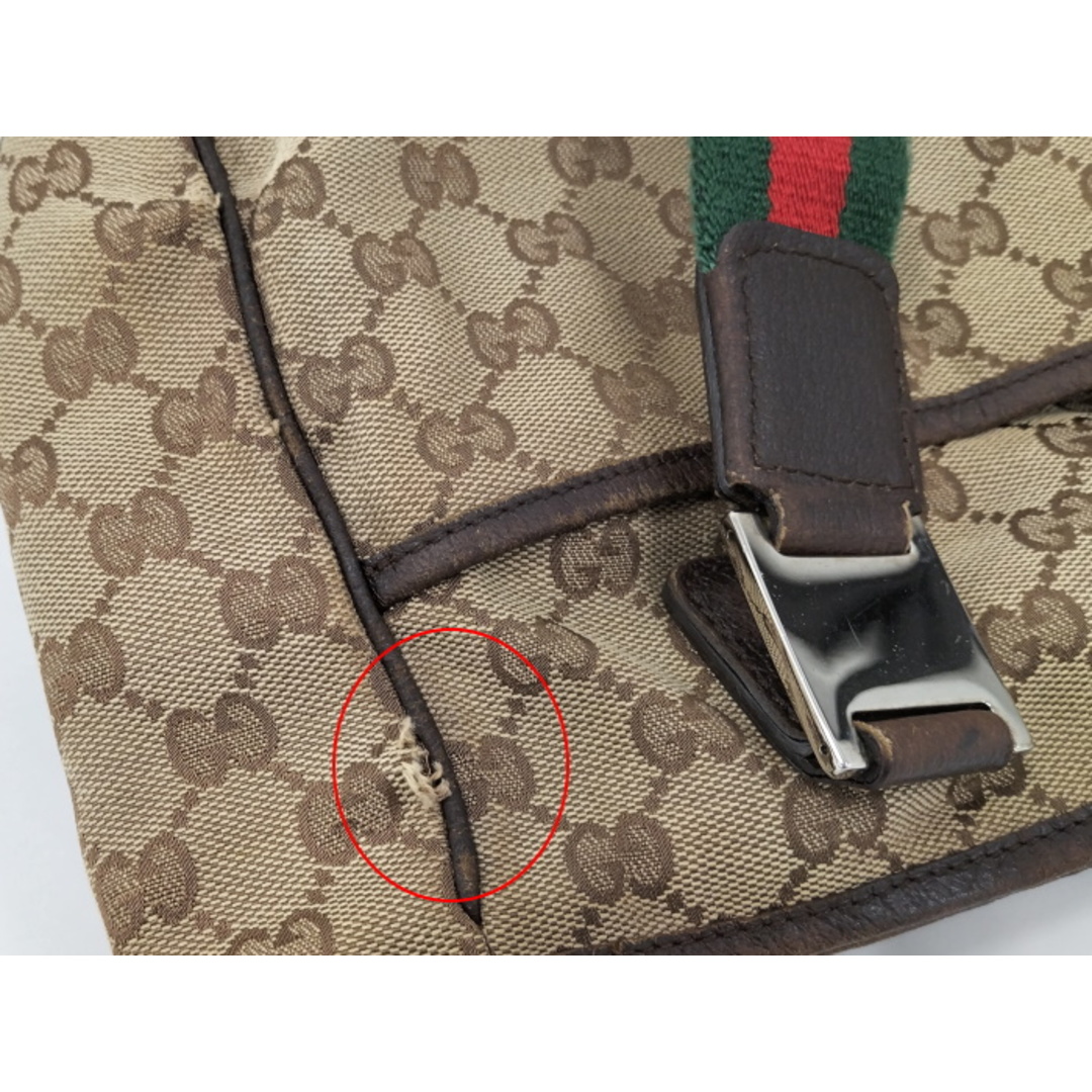 GUCCI トートバッグ GGキャンバス シェリーライン ベージュ 145810