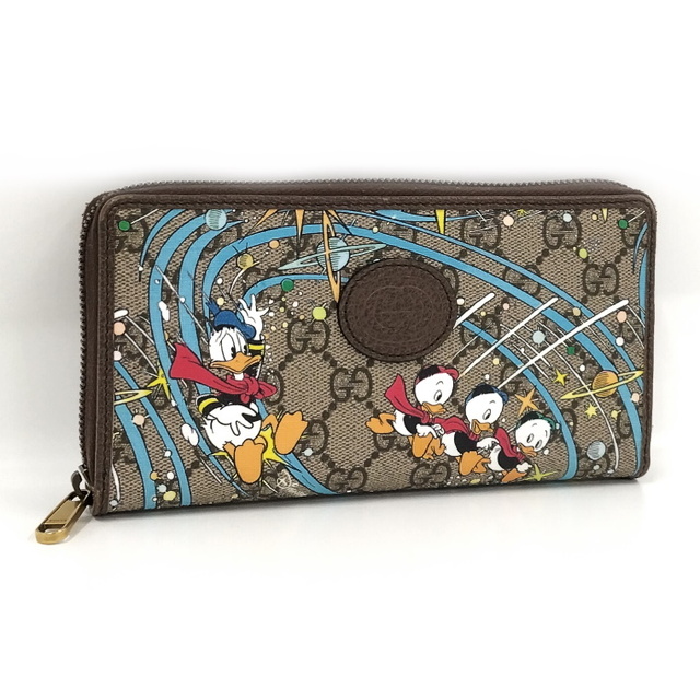 日本製/今治産 【極美品】グッチ 長財布 ラウンドファスナー
