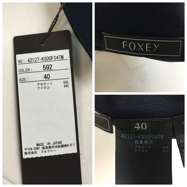 新品未使用　タグ付き　foxey フォクシー　ワンピース