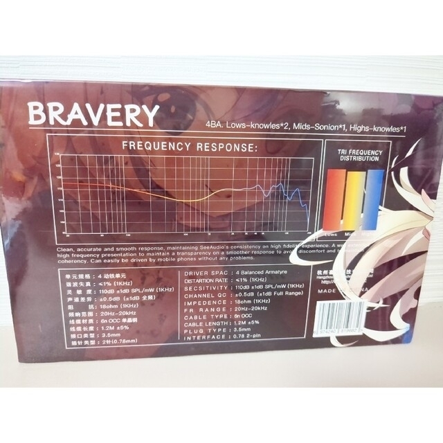 新品 Seeaudio Bravery anniversary 青＆赤色＋特典 - ヘッドフォン