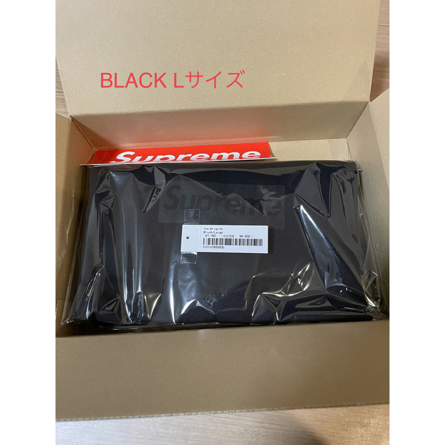 Supreme Tonal Box Logo Tee  Black Lサイズ