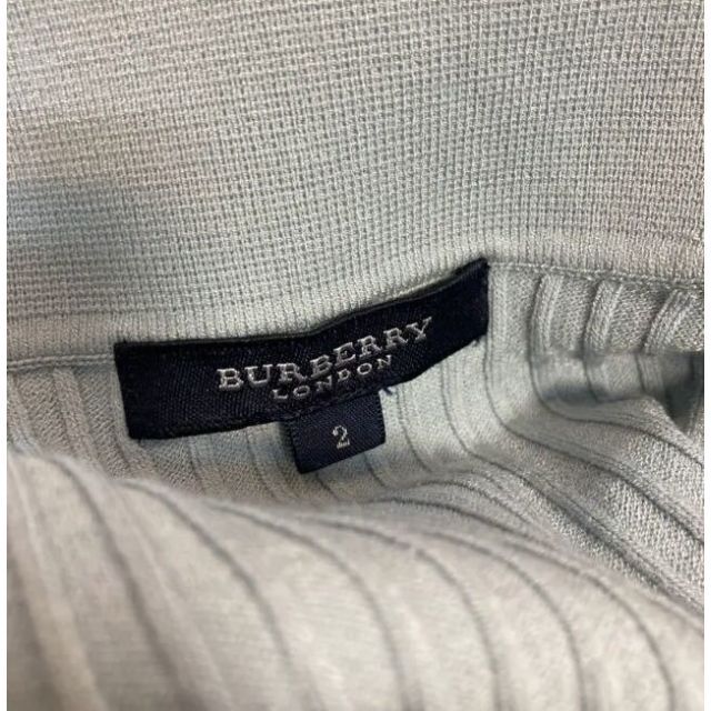 BURBERRY(バーバリー)のバーバリー　ニット　ブルーグレー　Burberry レディースのトップス(ニット/セーター)の商品写真