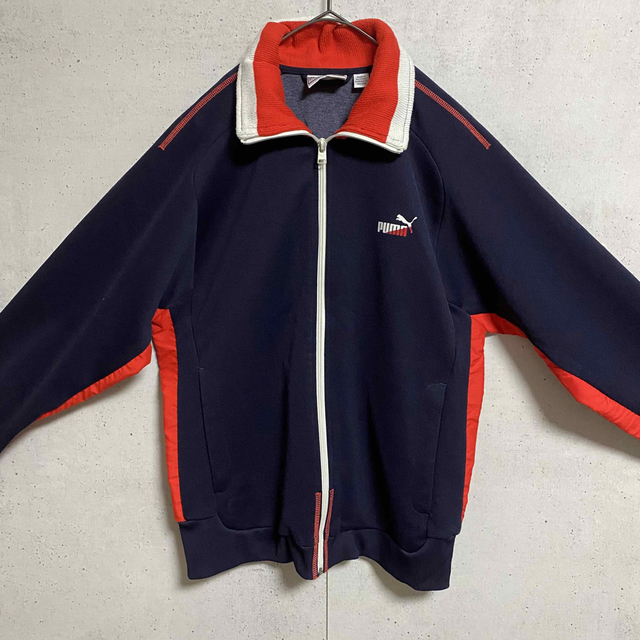 80s  PUMA トラックスーツ　ジャージ　プーマ　切替　ハイネック