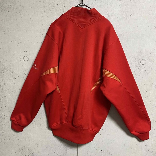asics/アシックス 日本製 ジャージ ビンテージ レトロ 赤 M〜L相当