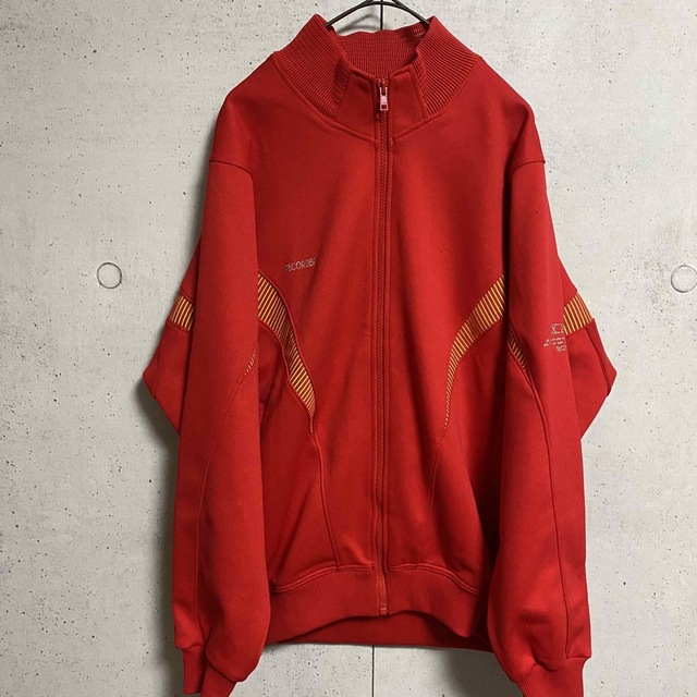 asics/アシックス 日本製 ジャージ ビンテージ レトロ 赤 M〜L相当