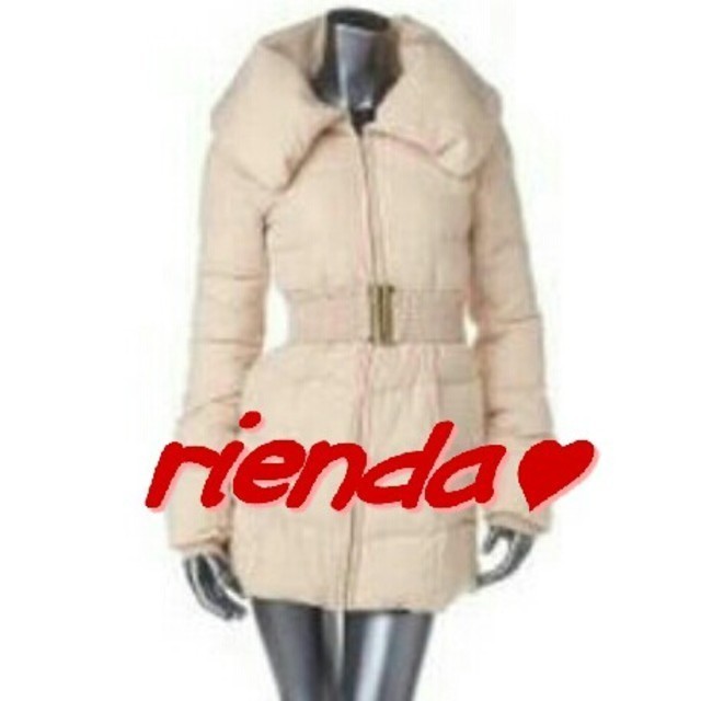 rienda - rienda ベルト付きフェイクダウン♥