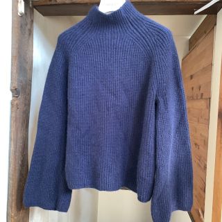 トラデュイールのカシミヤ100%ニットネイビー