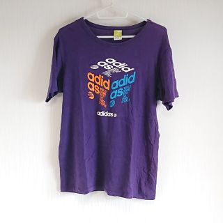 アディダス(adidas)のアディダス Oサイズ 紫 Tシャツ(Tシャツ/カットソー(七分/長袖))