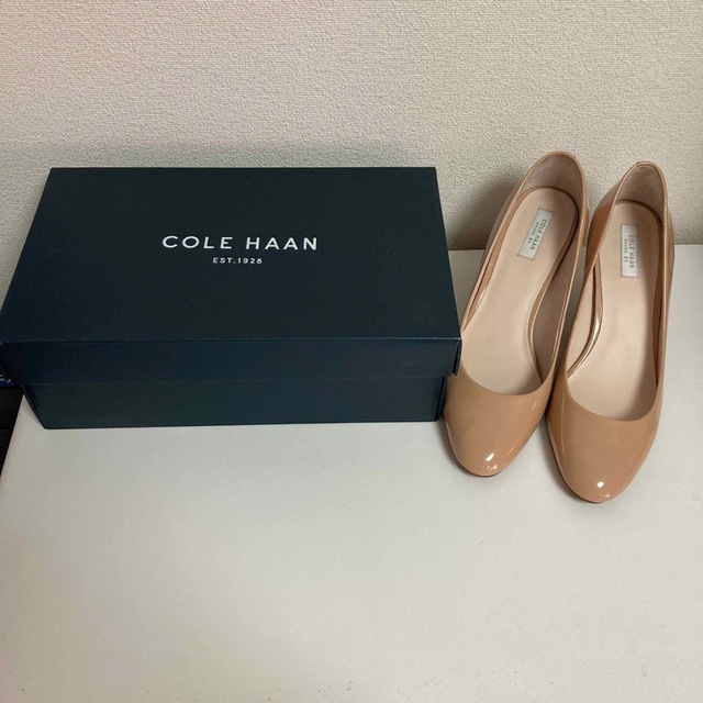 Cole Haan コールハーン こげ茶エナメルパンプス 24センチ