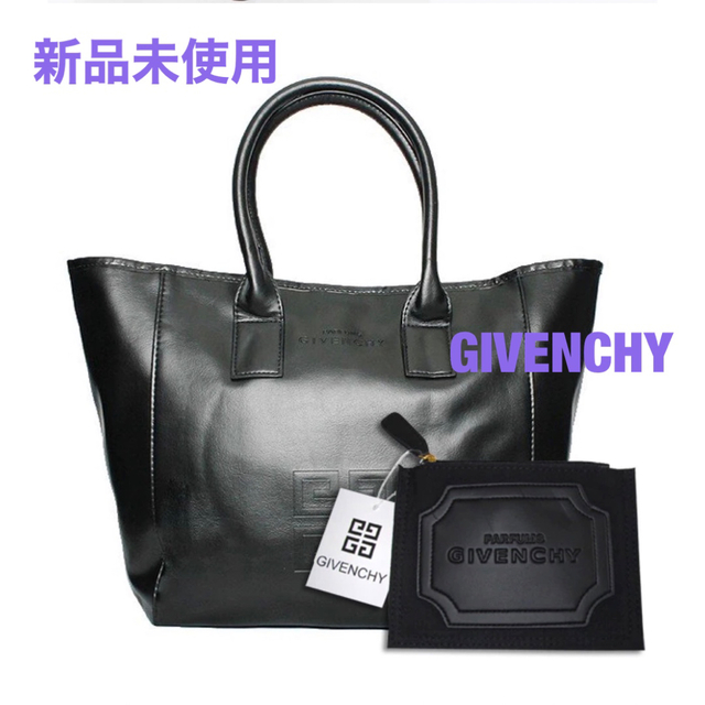 GIVENCHY ノベルティトートバッグ　♡ポーチ付き　ビジネスバッグ　ブラック