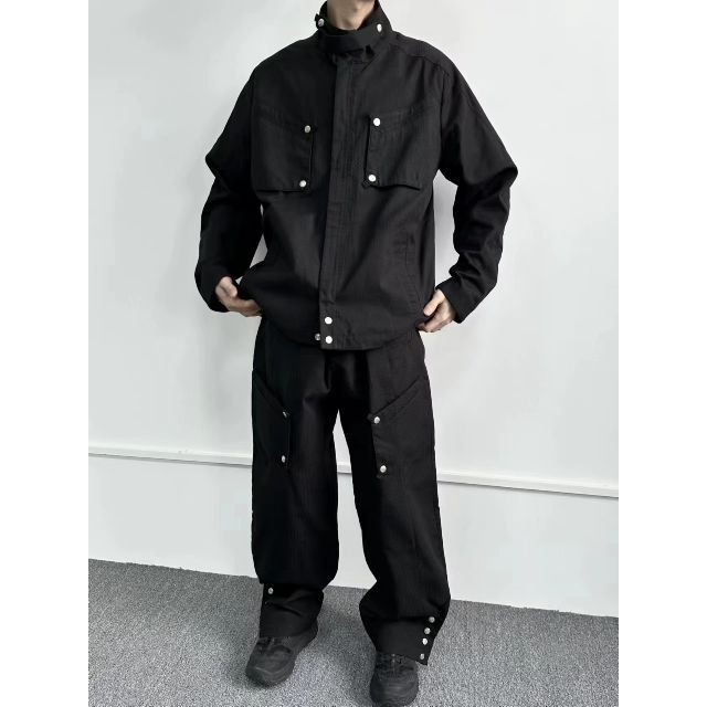 最新な Kiko Kostadinov KK TROUSER ロゴパンツ スラックス - www
