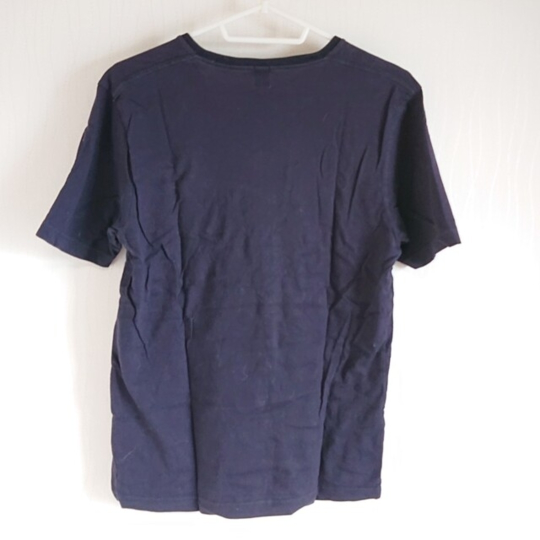 TAKEO KIKUCHI(タケオキクチ)のタケオキクチ 3 ( L )サイズ 紺 綿100% Tシャツ メンズのトップス(Tシャツ/カットソー(半袖/袖なし))の商品写真