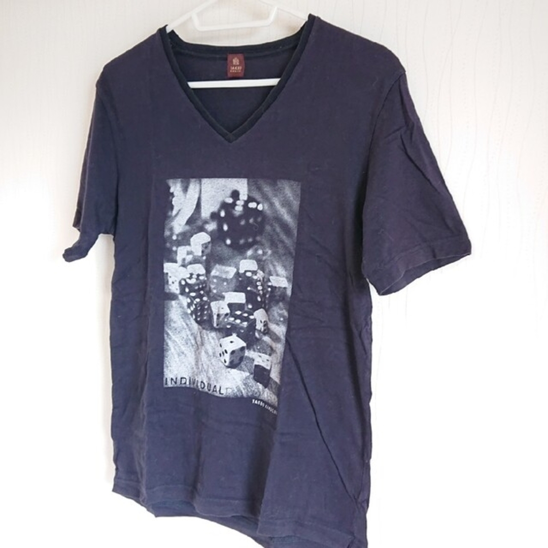 TAKEO KIKUCHI(タケオキクチ)のタケオキクチ 3 ( L )サイズ 紺 綿100% Tシャツ メンズのトップス(Tシャツ/カットソー(半袖/袖なし))の商品写真