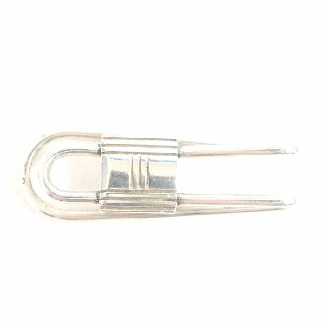 良品▽HERMES エルメス SV925 カデナモチーフ マネークリップ/ビル
